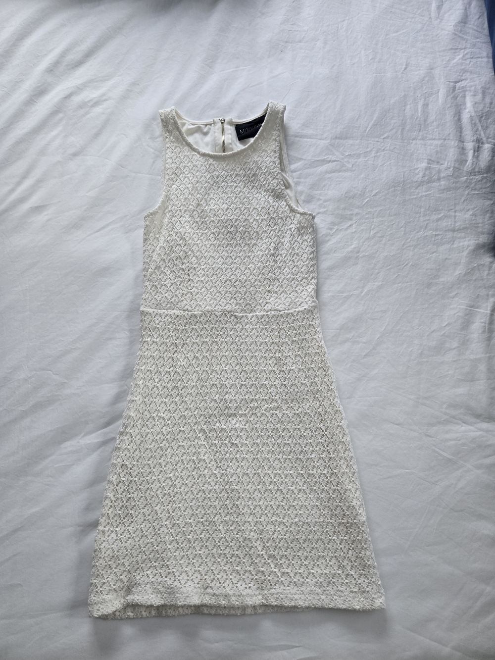 MINKPINK Ivory Lace Midi Dress